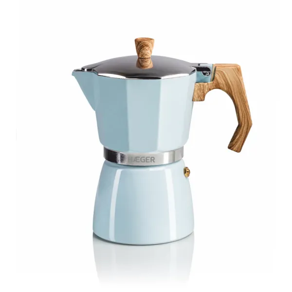 Μπρίκι Espresso HAEGER MOKA POT 6 Blue