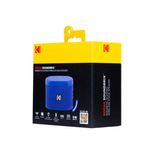 Kodak Φορητό Bluetooth Ηχείο 5W Magnetic Connect Overload Backstage Blue