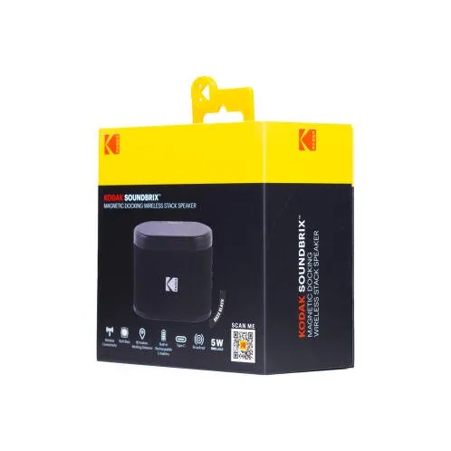 Kodak Φορητό Bluetooth Ηχείο 5W Magnetic Connect Bass Black