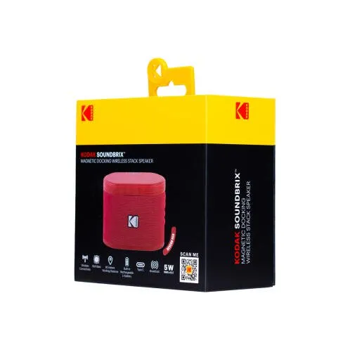 Kodak Φορητό Bluetooth Ηχείο 5W Magnetic Connect Reverb Red