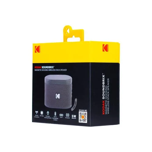 Kodak Φορητό Bluetooth Ηχείο 5W Magnetic Connect Treble Grey