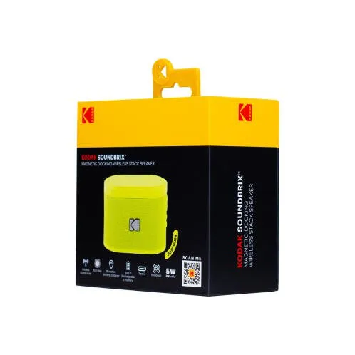 Kodak Φορητό Bluetooth Ηχείο 5W Magnetic Connect Yellins Yellow