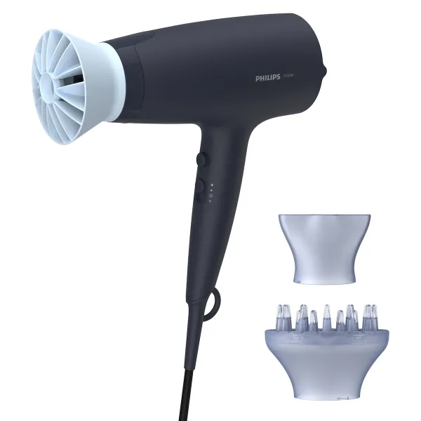 Πιστολάκι Μαλλιών Philips BHD360/20 Series 3000 με Φυσούνα 2100W Dark Blue