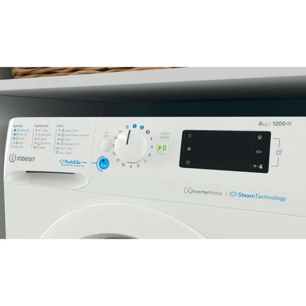 Πλυντήριο Ρούχων Indesit BWE 81295X WV EE 8kg 1200 Στροφών