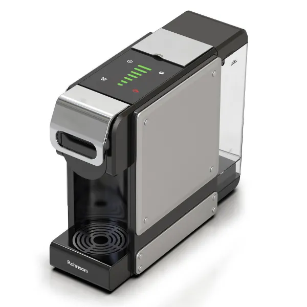 Αυτόματη Μηχανή Espresso Rohnson Multicapsule 3σε1 1450W Πίεσης 19bar Γκρι