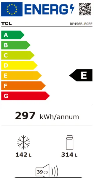 Ψυγειοκαταψύκτης TCL 456lt Total NoFrost Inox