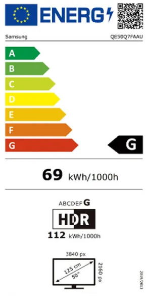 Τηλεόραση Samsung Smart 50'' 4K UHD QLED Q7F HDR 2025