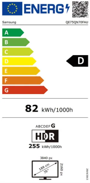 Τηλεόραση Samsung Smart 75'' 4K UHD Neo QLED QN70F HDR 2025