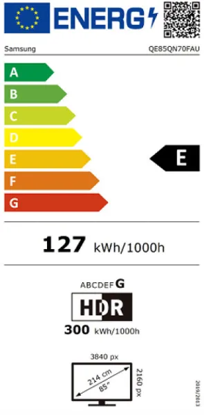 Τηλεόραση Samsung Smart 85'' 4K UHD Neo QLED QN70F HDR 2025