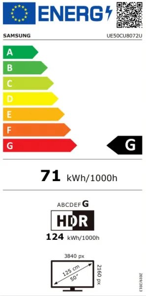 Τηλεόραση Samsung Smart 50'' 4K UHD LED U8000F HDR 2025