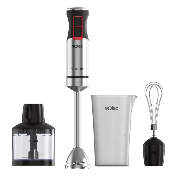 Ραβδομπλέντερ Solac Pro Chef 1201 με Ανοξείδωτη Ράβδο 1200W Μαύρο
