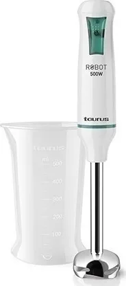 Ραβδομπλέντερ Taurus Robot 500 με Ανοξείδωτη Ράβδο 500W Λευκό