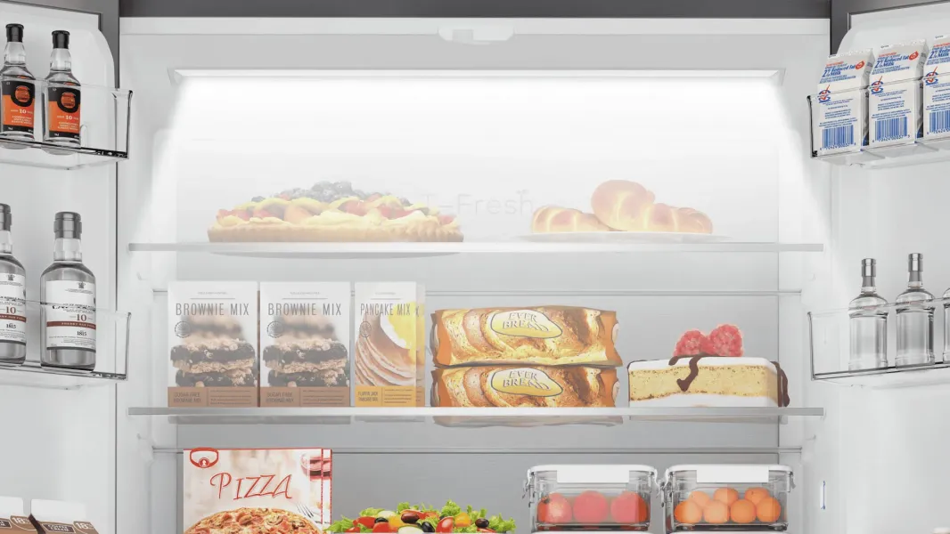 Ψυγείο Ντουλάπα TCL 532lt Total NoFrost Inox