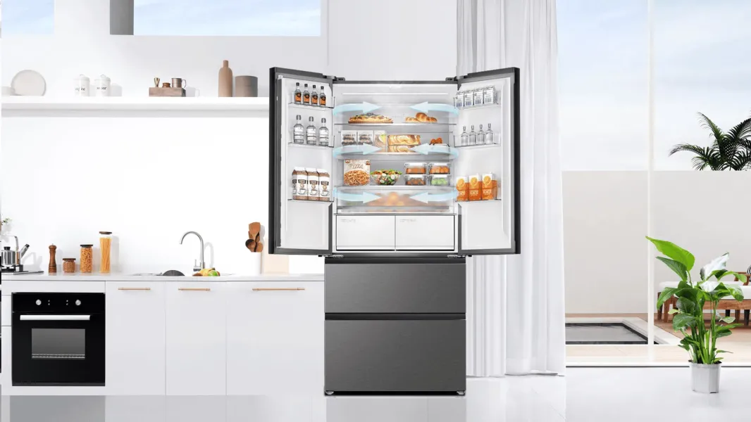 Ψυγείο Ντουλάπα TCL 532lt Total NoFrost Inox