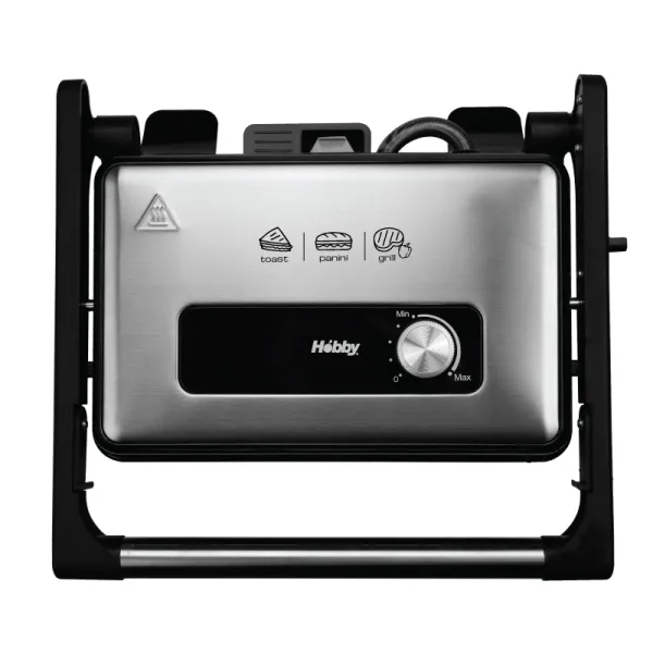 Τοστιέρα Γκριλιέρα Hobby Panini HPG-40452 1500W Inox