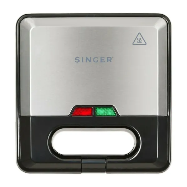 Σαντουϊτσιέρα Βαφλιέρα Singer SMW-7520 2 Θέσεων 750W