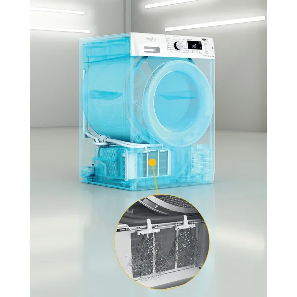 Στεγνωτήριο Whirlpool FFT M11 8X3BY 8kg με Αντλία Θερμότητας 