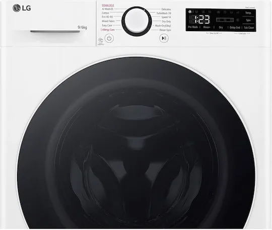 Πλυντήριο-Στεγνωτήριο LG D4R5009TSWW 9kg/6kg Ατμού 1400 Στροφές 