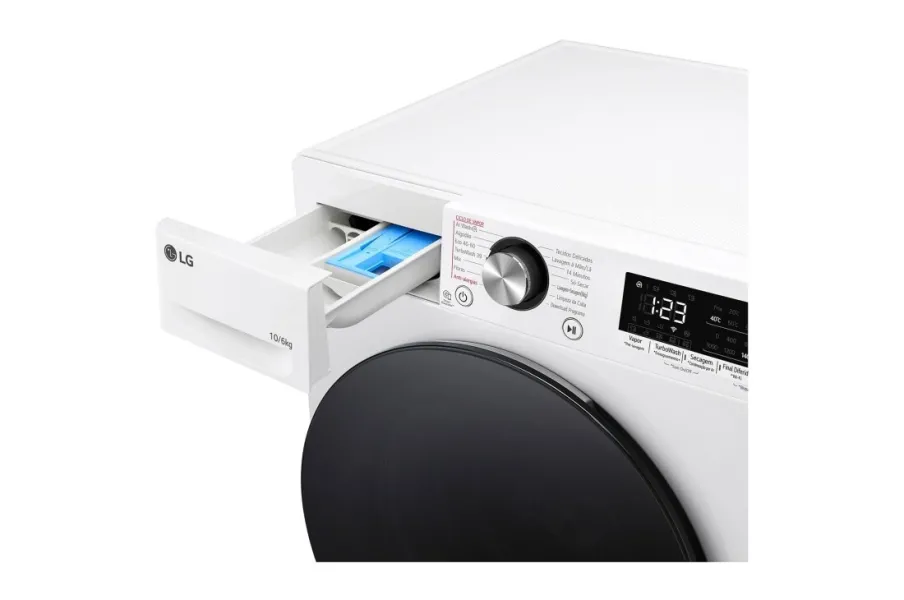 Πλυντήριο-Στεγνωτήριο Ρούχων LG D4R7010TSWB 10kg/6kg Ατμού 1400 Στροφές 