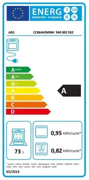 Ηλεκτρική Κουζίνα Ελεύθερη AEG CCB6442OBM