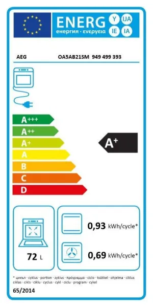 Φούρνος Εντοιχιζόμενος AEG OA5AB21SM