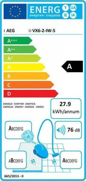 Ηλεκτρική Σκούπα AEG VX6-2-IW-5 700W με Σακούλα 3,5lt
