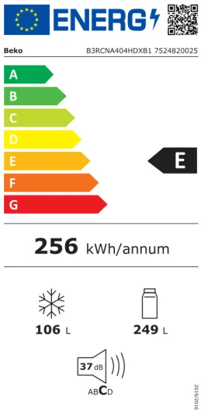 Ψυγειοκαταψύκτης Beko B3RCNA404HDXB1 355lt NoFrost 