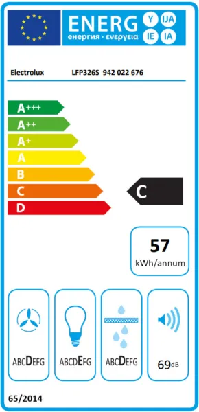 Συρόμενος Απορροφητήρας Electrolux LFP326S
