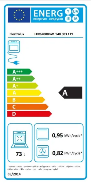 Ηλεκτρική Κουζίνα Ελεύθερη Electrolux LKR62000BW