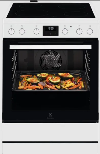 Κουζίνα Ελεύθερη 73lt με Κεραμικές Εστίες Electrolux LKR64022MW