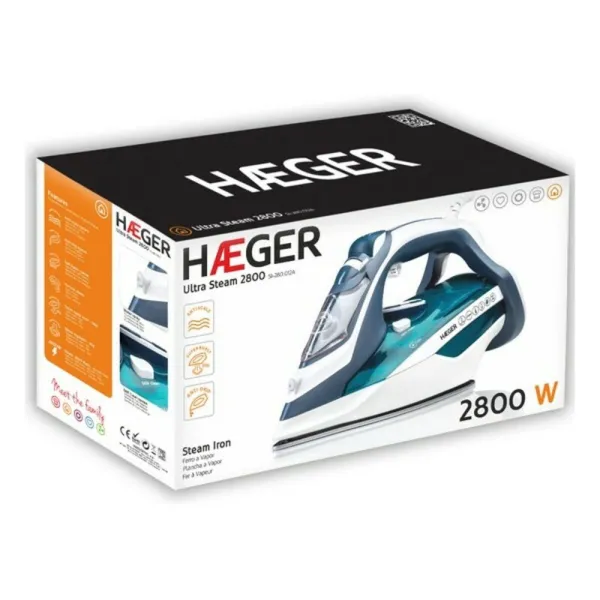 Σίδερο Ατμού Haeger SI-280.012B 2800W με Κεραμική Πλάκα 