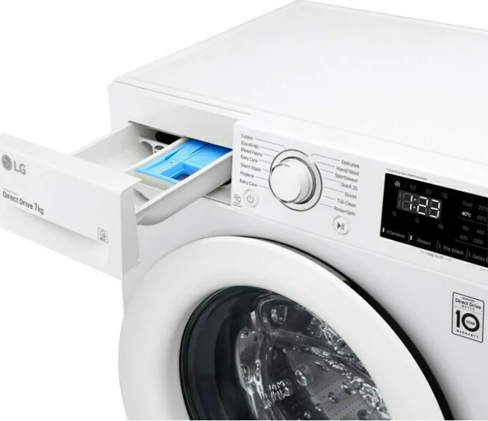 Πλυντήριο Ρούχων LG F2WV3S7N3E 7kg 1200 Στροφές 