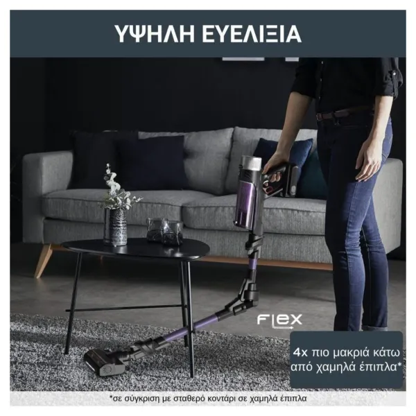 Επαναφορτιζόμενη Σκούπα Stick 2 σε 1 Rowenta RH2038 X-Force Flex 9.60 Allergy 18V 