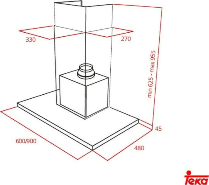 Απορροφητήρας Καμινάδα Teka DSJ 680