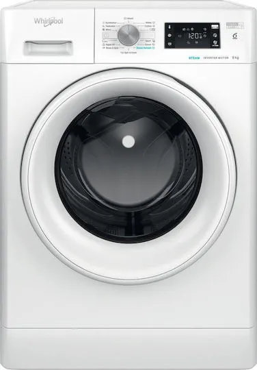 Πλυντήριο Ρούχων Whirlpool FFB 9469 WV EE 9kg με Τεχνολογία Ατμού 1400 Στροφές 